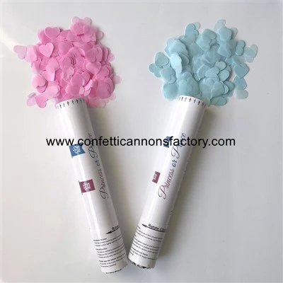 Cannone coriandoli rivelazione sesso